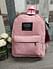 Рюкзак женский вельветовый модель 381 (розовый)