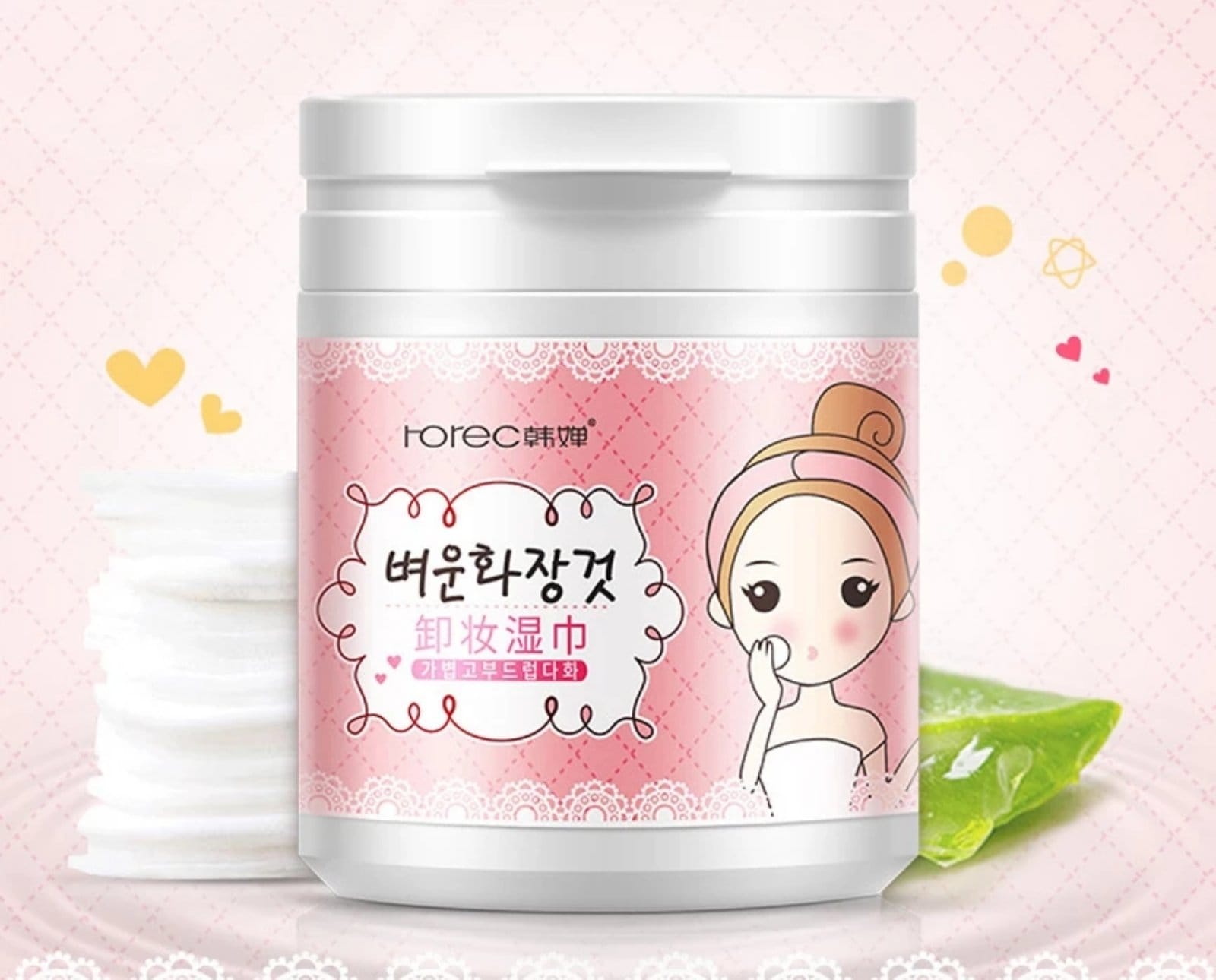 ВЛАЖНЫЕ ПОДУШЕЧКИ ДЛЯ СНЯТИЯ МАКИЯЖА, 100 ШТ.