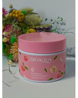 Пилинг-скатка для лица и тела с экстрактом персика Peach Fruit Acid Exfoliating Cream 140 гр Bioaqua