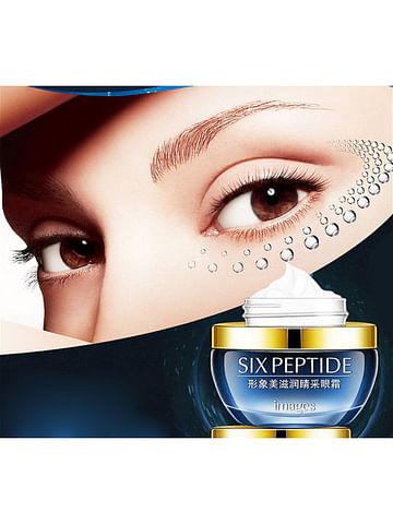 Увлажняющий лифтинг-крем с пептидами, маслом ши и аргирелином для кожи вокруг глаз Six Peptide Moisturizning Eye Cream, 25 г IMAGES