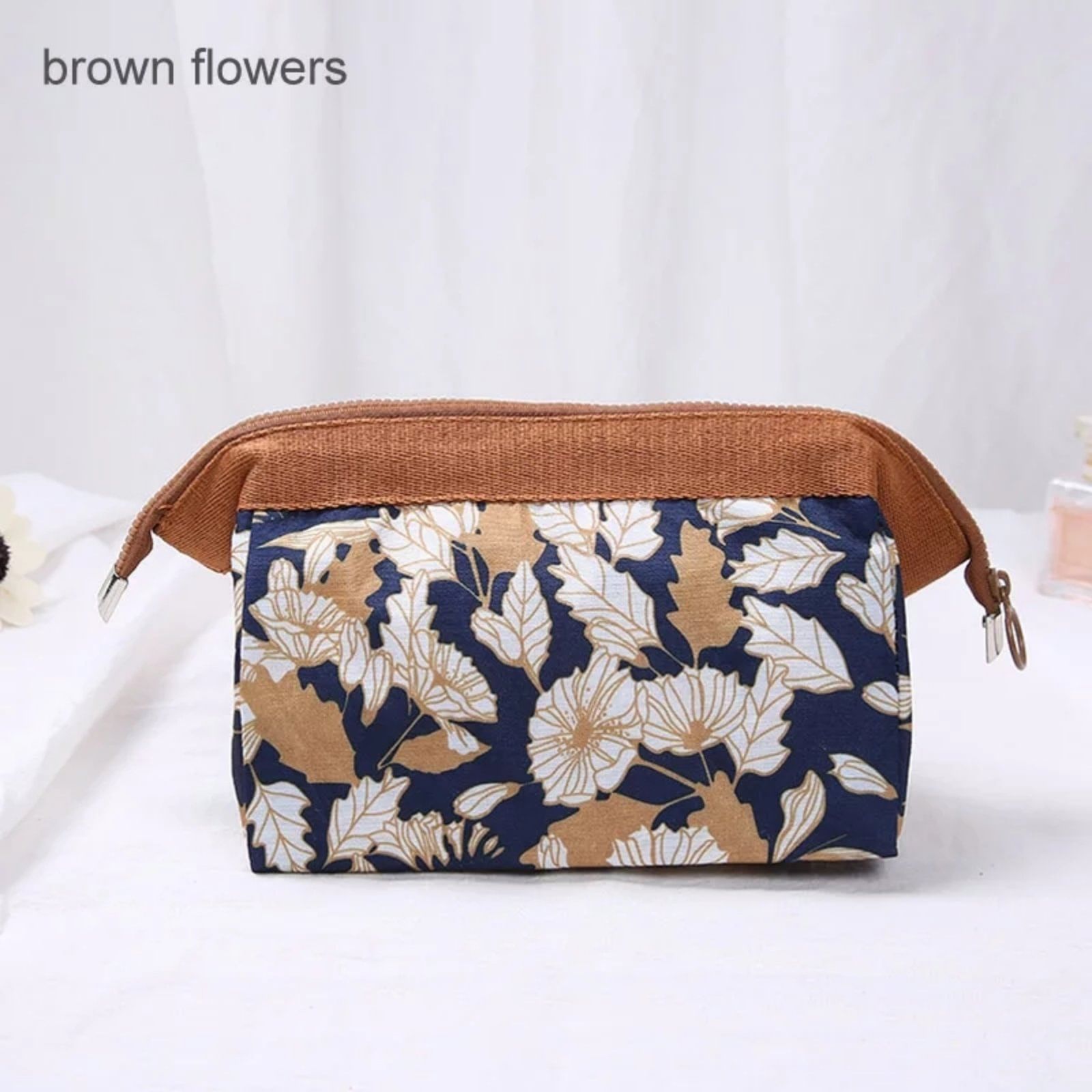 Косметичка-органайзер модель 458/4 (кофе/синий)