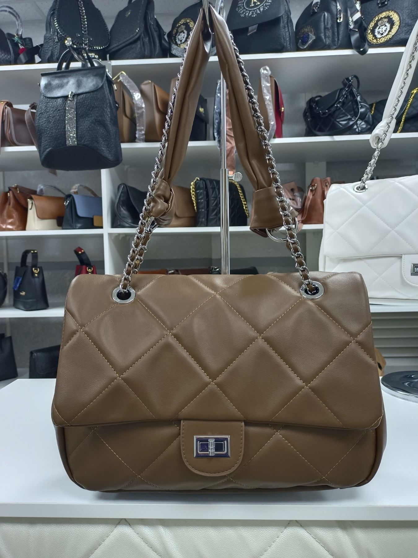 Сумка женская модель 586 (карамель)