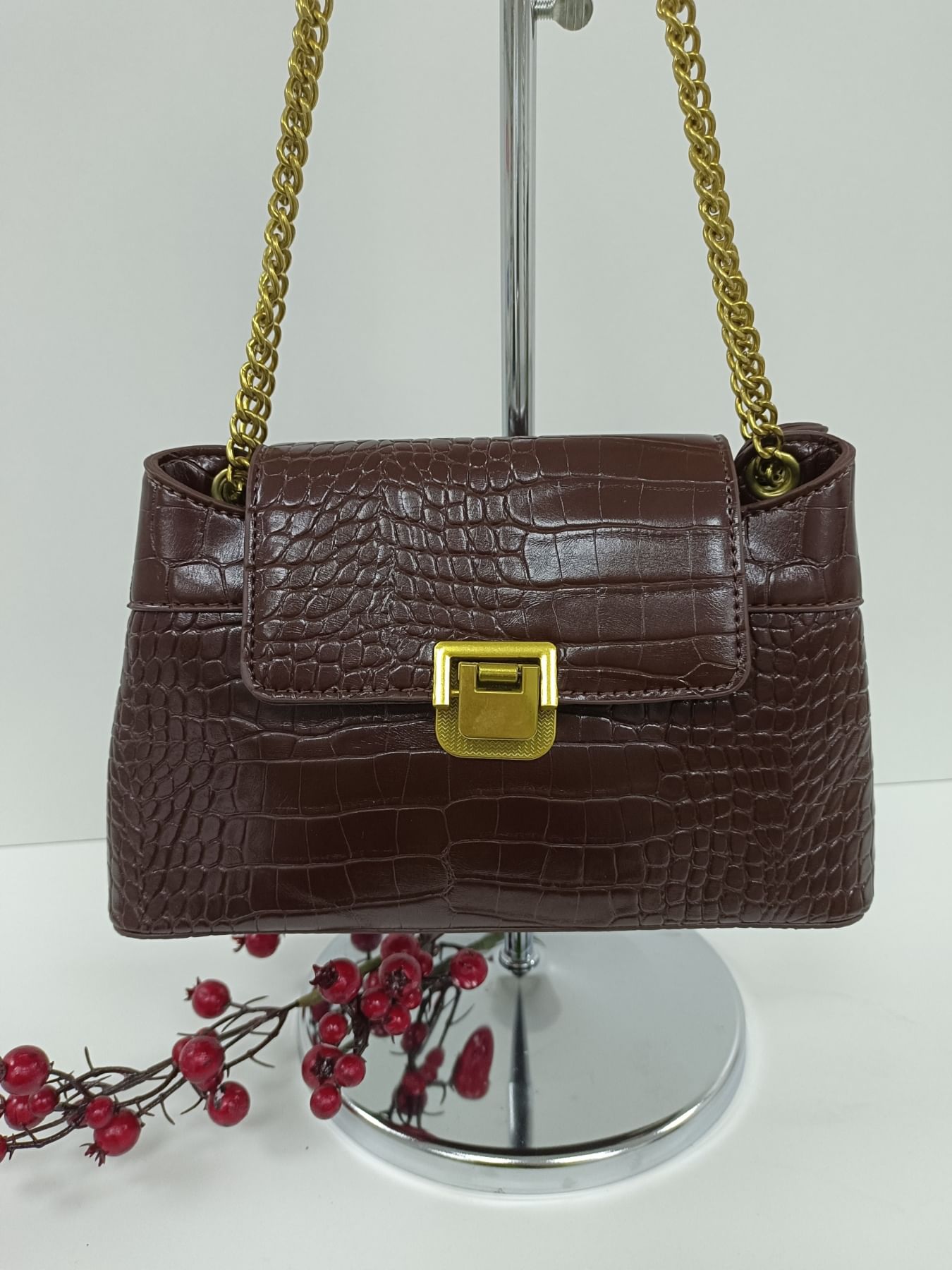 Сумка женская модель 593 (шоколад)