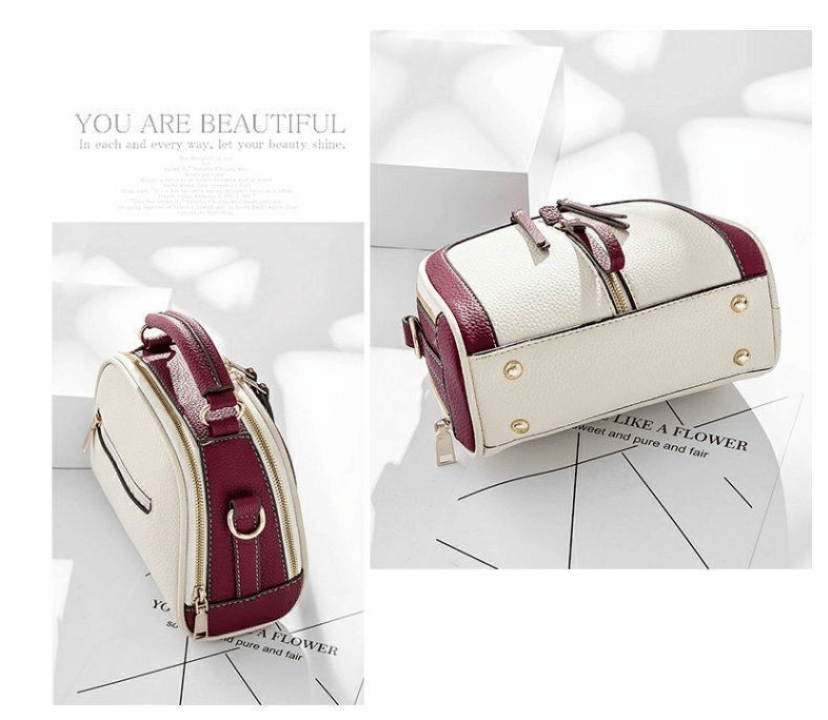 Сумка женская модель 755 (белый/красный)