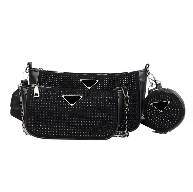 Набор сумок женских 2 в 1 модель 773 (черный)