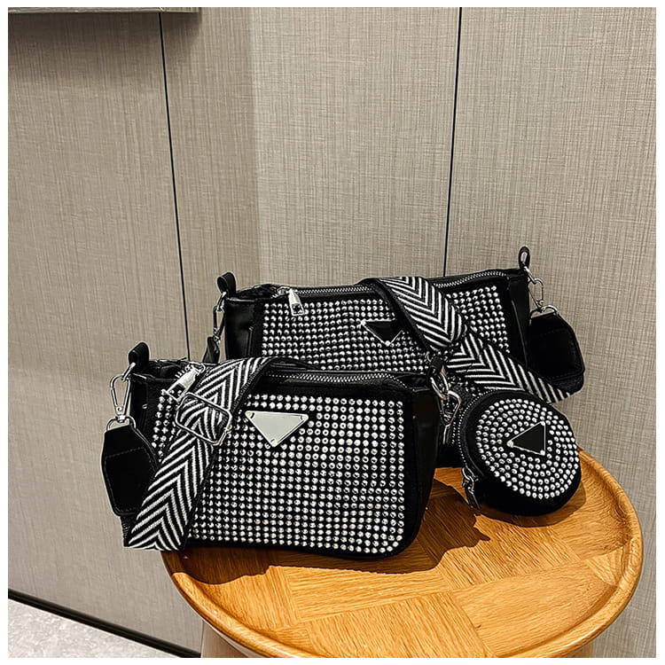 Набор сумок женских 2 в 1 модель 773 (серебро)