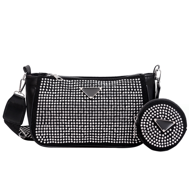 Набор сумок женских 2 в 1 модель 773 (серебро)