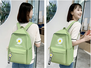 Набор рюкзак + сумки модель 777 (зеленый)