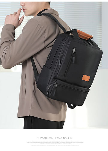 Набор рюкзак + сумки модель 812 (черный)
