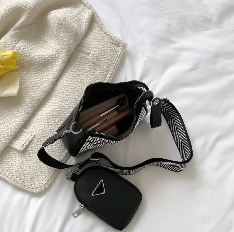 Сумка женская модель 816 (серебро/мультиколор)