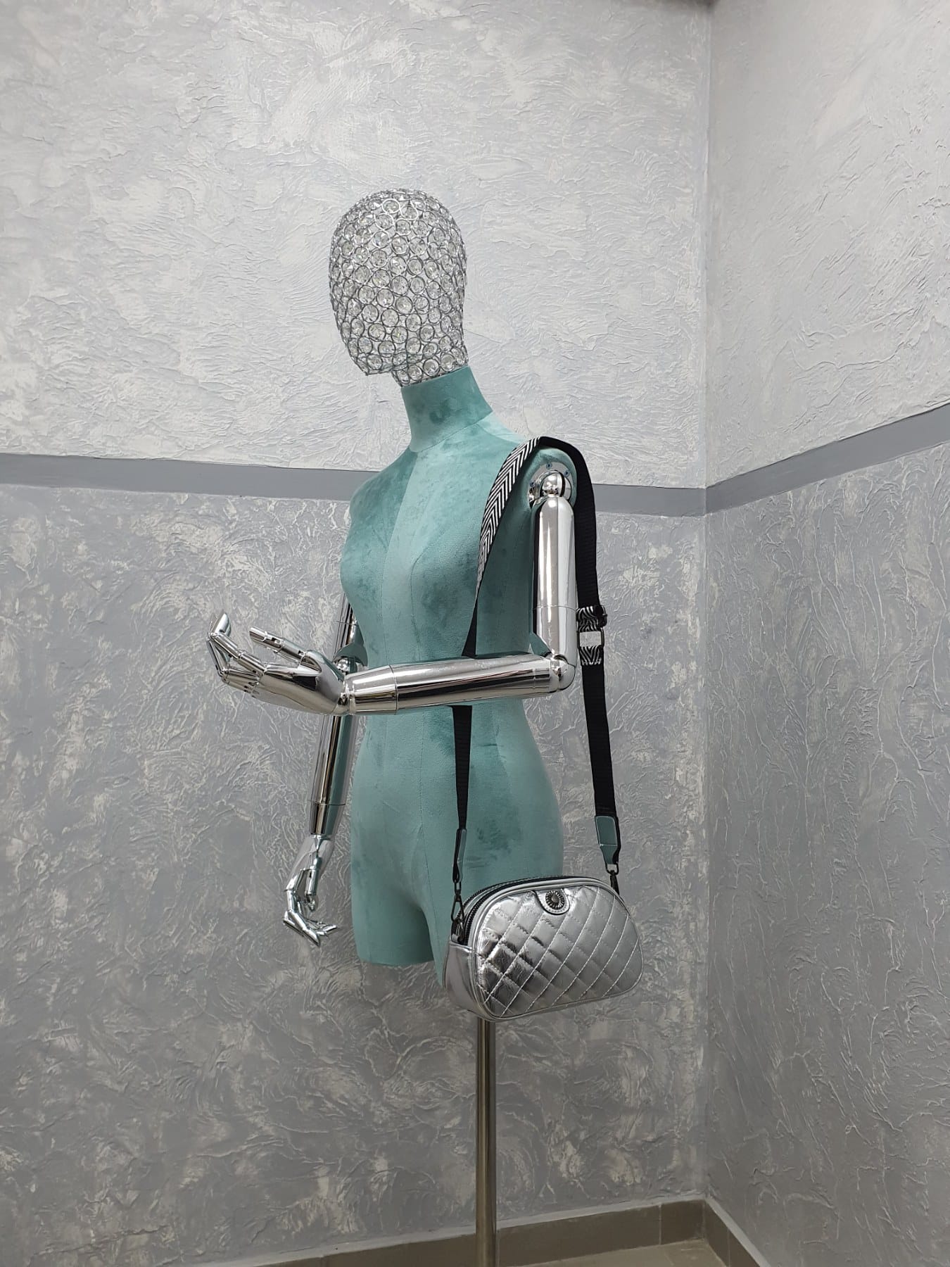 Сумка женская модель 837 (серебро)