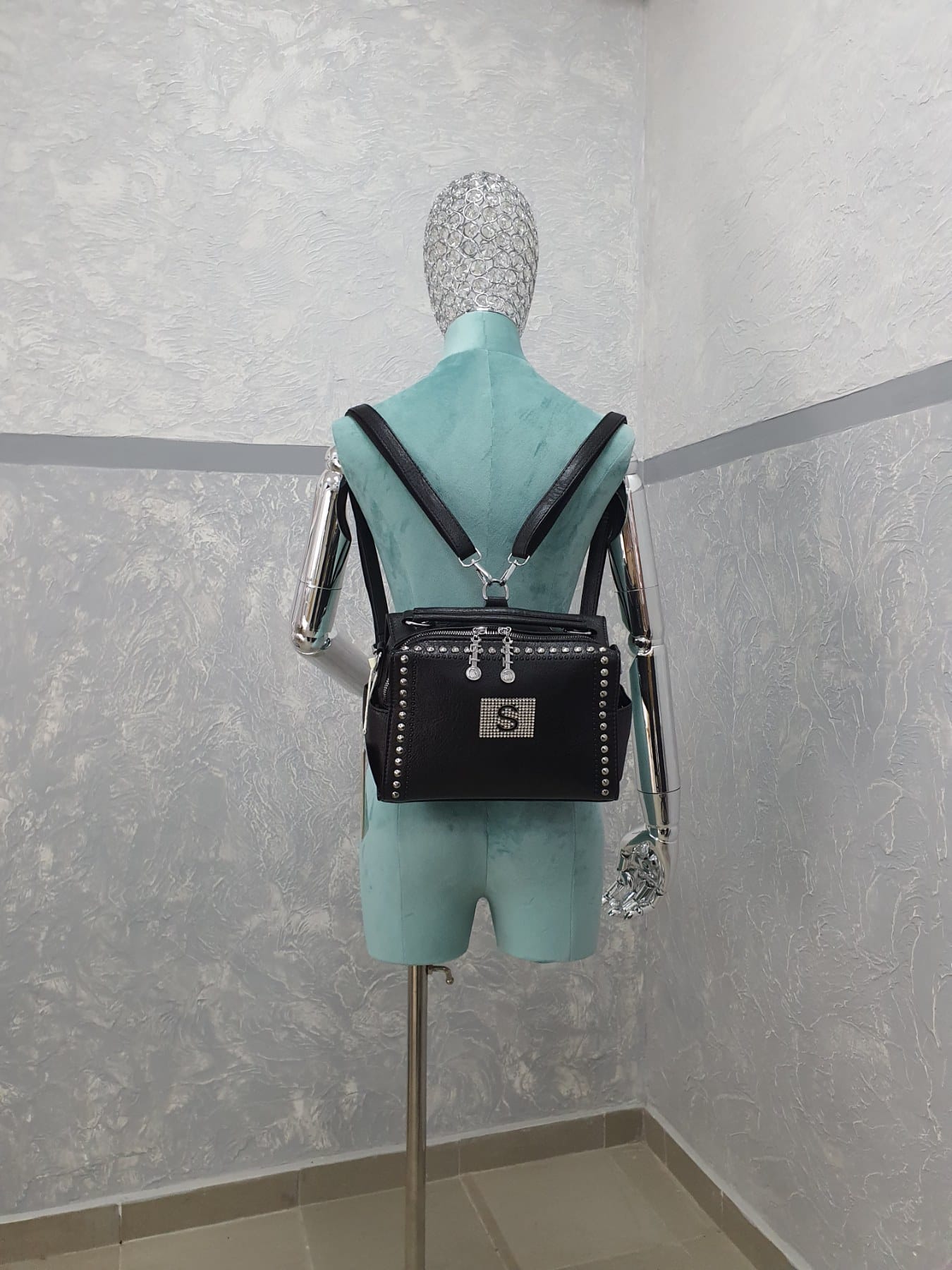 Сумка трансформер женская модель 907 (черный)