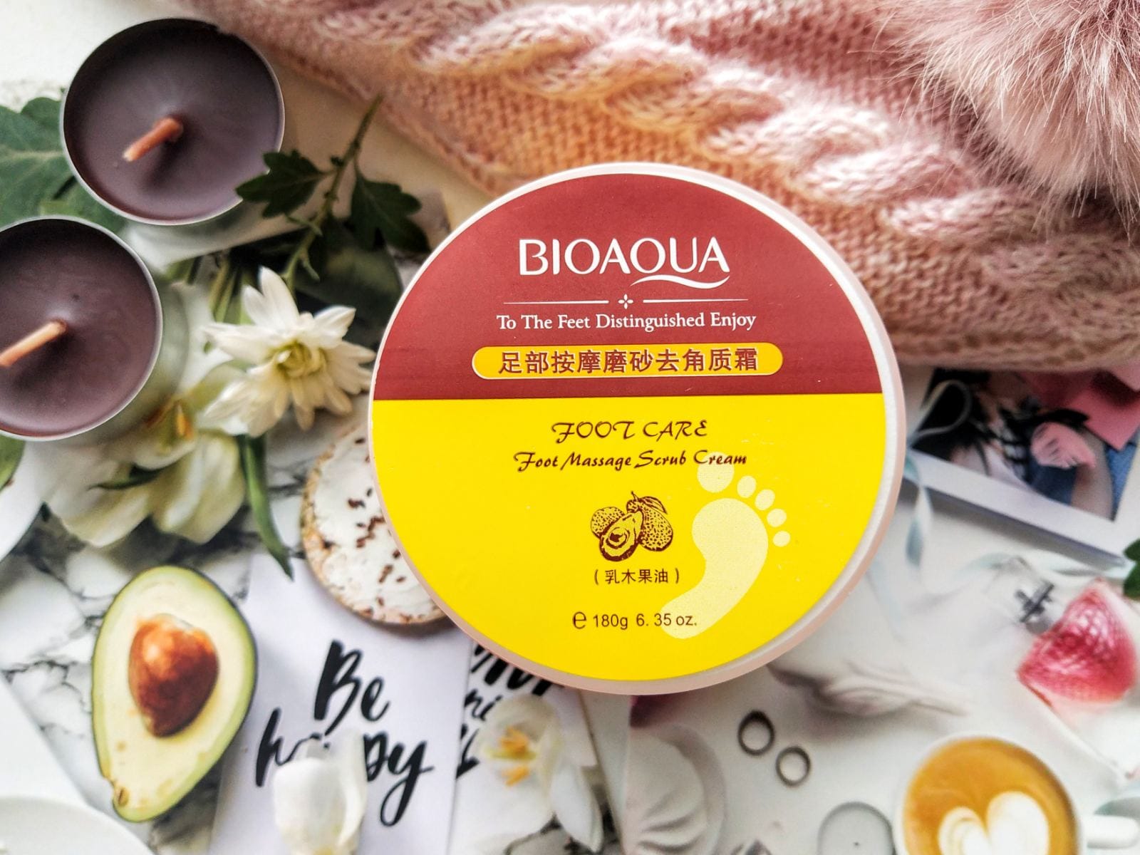 Увлажняющий гель пилинг скатка для ног, 180гр. Bioaqua