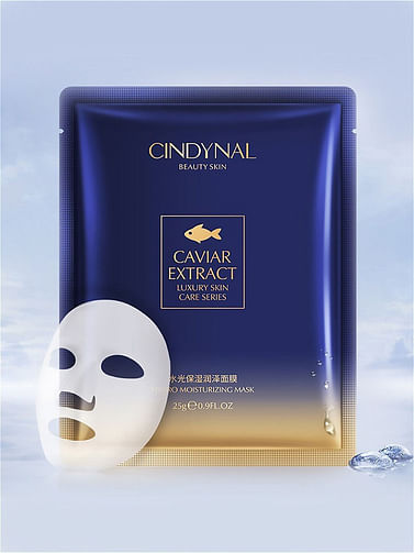 Антивозрастная маска для лица с экстрактом икры CINDYNAL