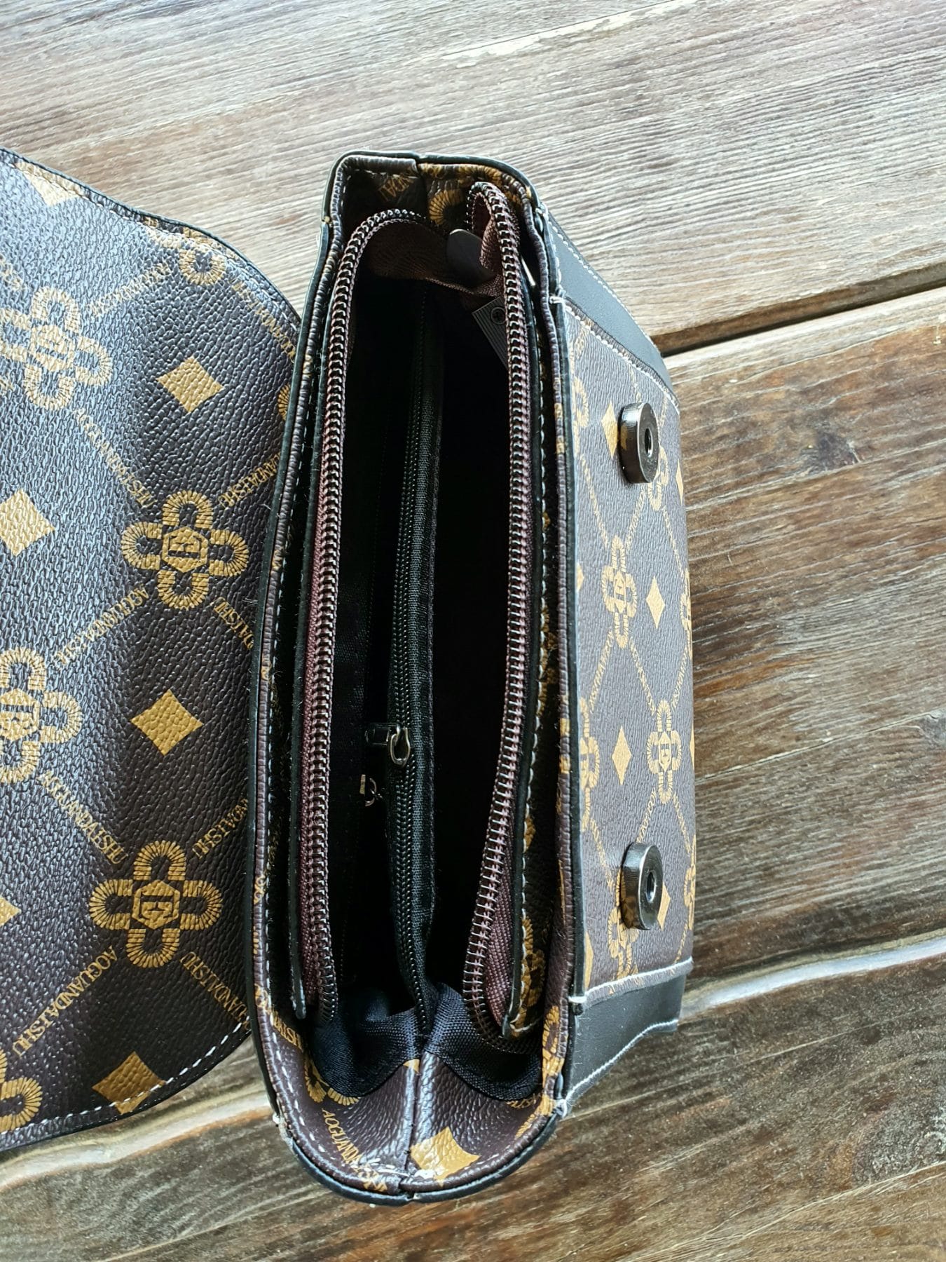 Сумка женская модель 956 (коричневый/черный)