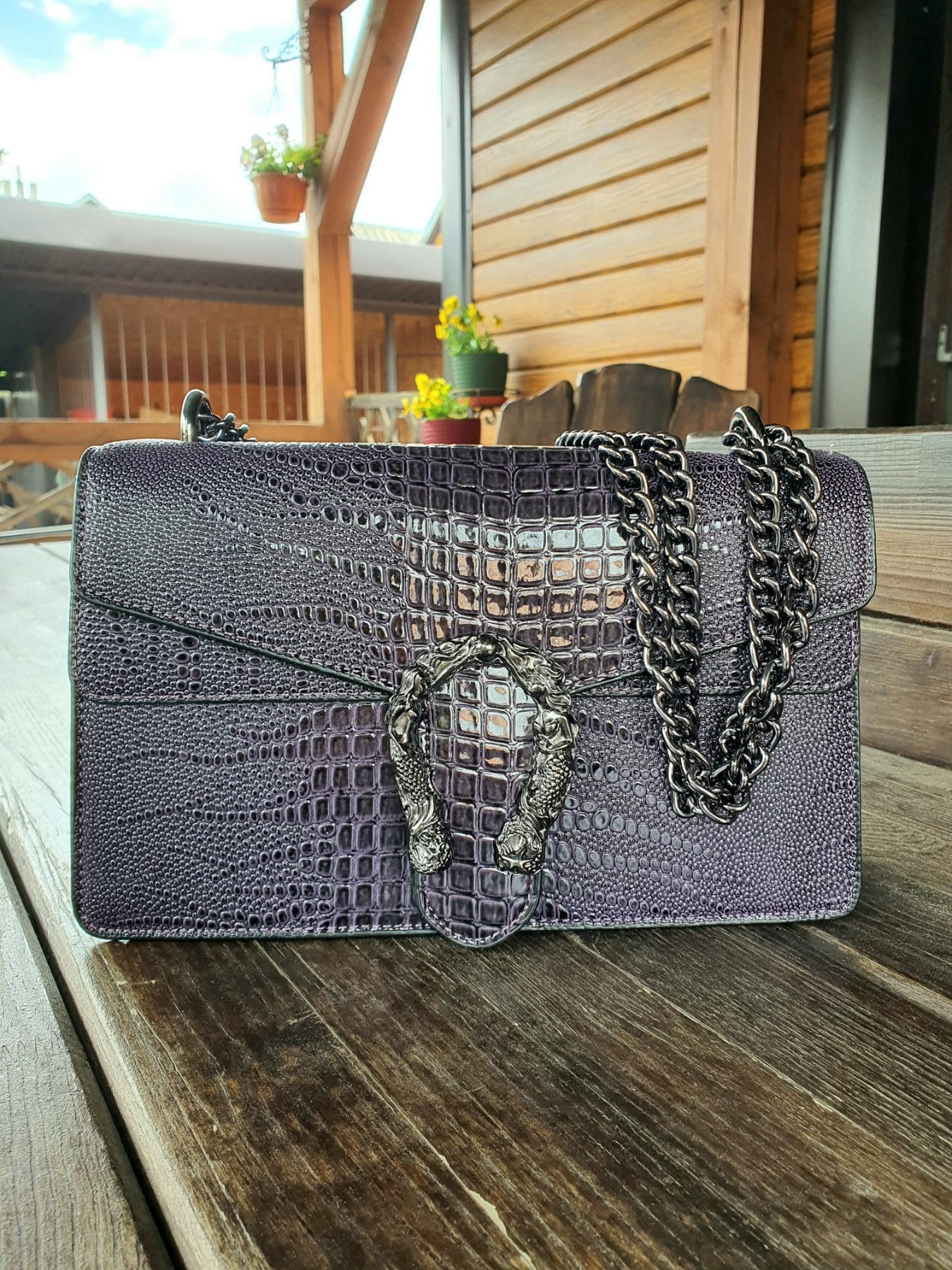 Сумка женская модель 977 (темно фиолетовый)