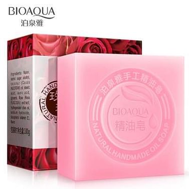 Натуральное мыло ручной работы с маслом розы,100 гр. Bioaqua