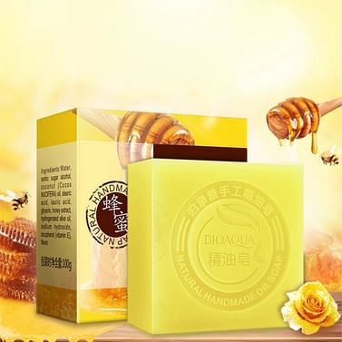 Натуральное мыло ручной работы с мёдом Honey Natural Oil Soap,100 гр. Bioaqua