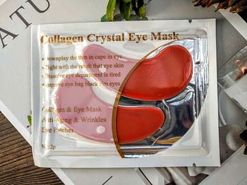 Гидрогелевые патчи для век с коллагеном и экстрактом красного вина Collagen Crystal Eye Mask, 1 пара LANBENA
