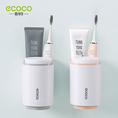 Держатель зубных щеток (2 стакана) Ecoco
