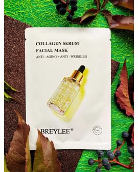 Омолаживающая маска для лица 24K Gold Serum Collagen Essence с золотом и коллагеном, 25 мл BREYLEE Омолаживающая маска для лица 24K Gold Serum Collagen Essence с золотом и коллагеном, 25 мл BREYLEE