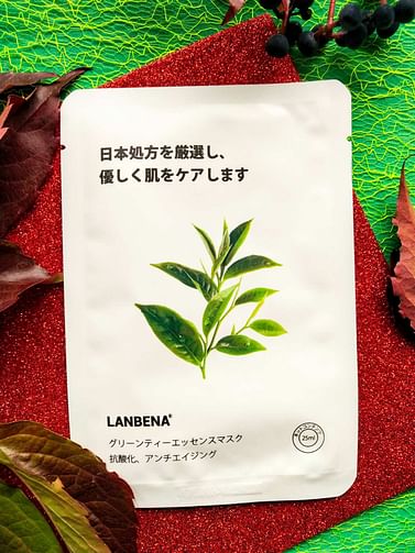 Противовоспалительная тканевая маска для лица с экстрактом чайного дерева для проблемной кожи 25 гр LANBENA