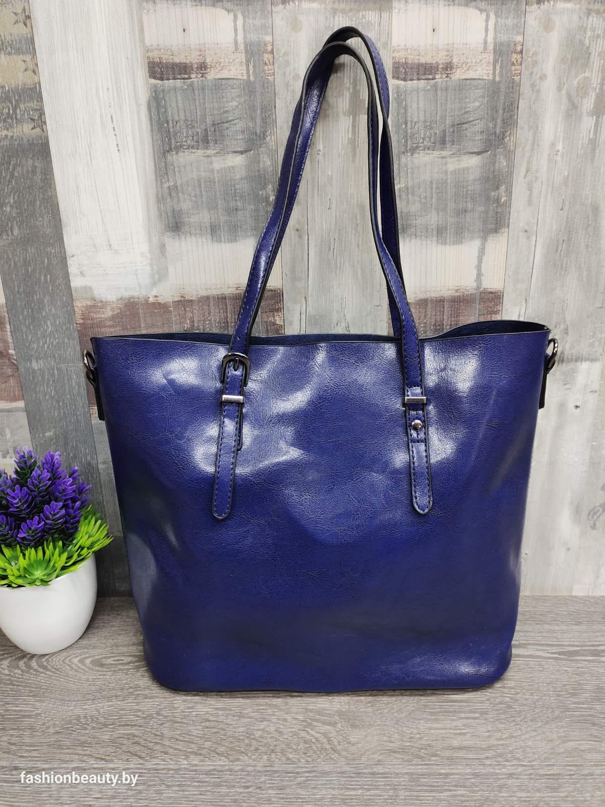 Сумка-шоппер модель 333 (глубокий синий )