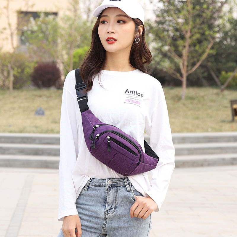 Сумка поясная UNISEX модель 389 (фиолетовый)