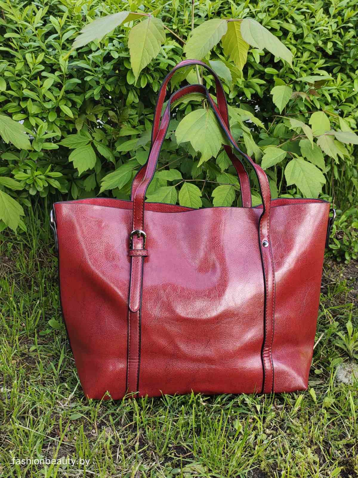 Сумка-шоппер модель 392 (спелая вишня)