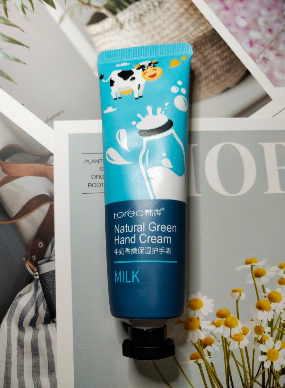 Защитный крем для рук Молочный Milk Natural Green Hand Cream, 30ml HCHANA