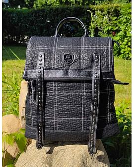 Рюкзак из натуральной кожи модель 409 (черный)