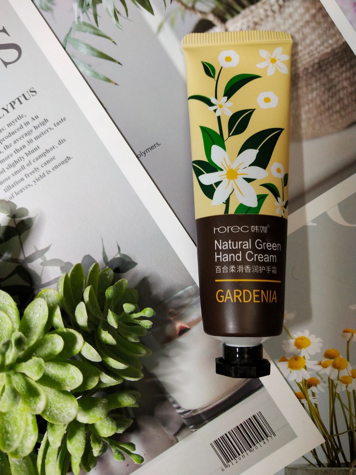 Смягчающий крем для рук Белая лилия Gardenia Natural Green Hand Cream, 30ml HCHANA