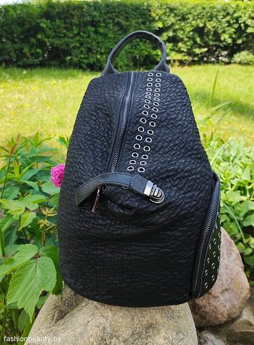 Рюкзак из натуральной кожи модель 418 (черный)