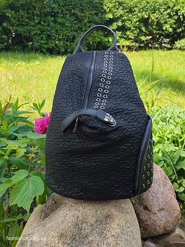 Рюкзак из натуральной кожи модель 418 (черный)