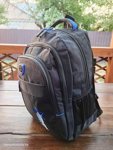 Рюкзак городской модель 425(черный/синий)