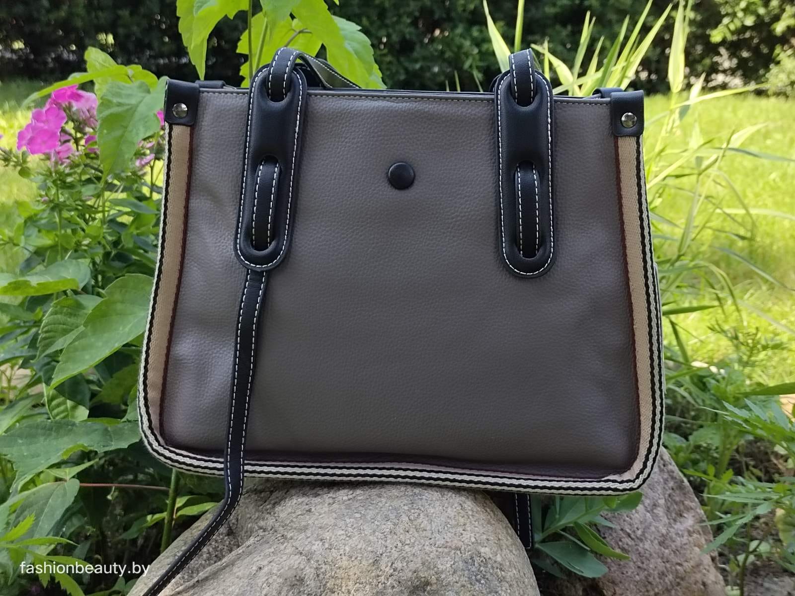 Сумка женская из натуральной кожи модель 437 (капучино)