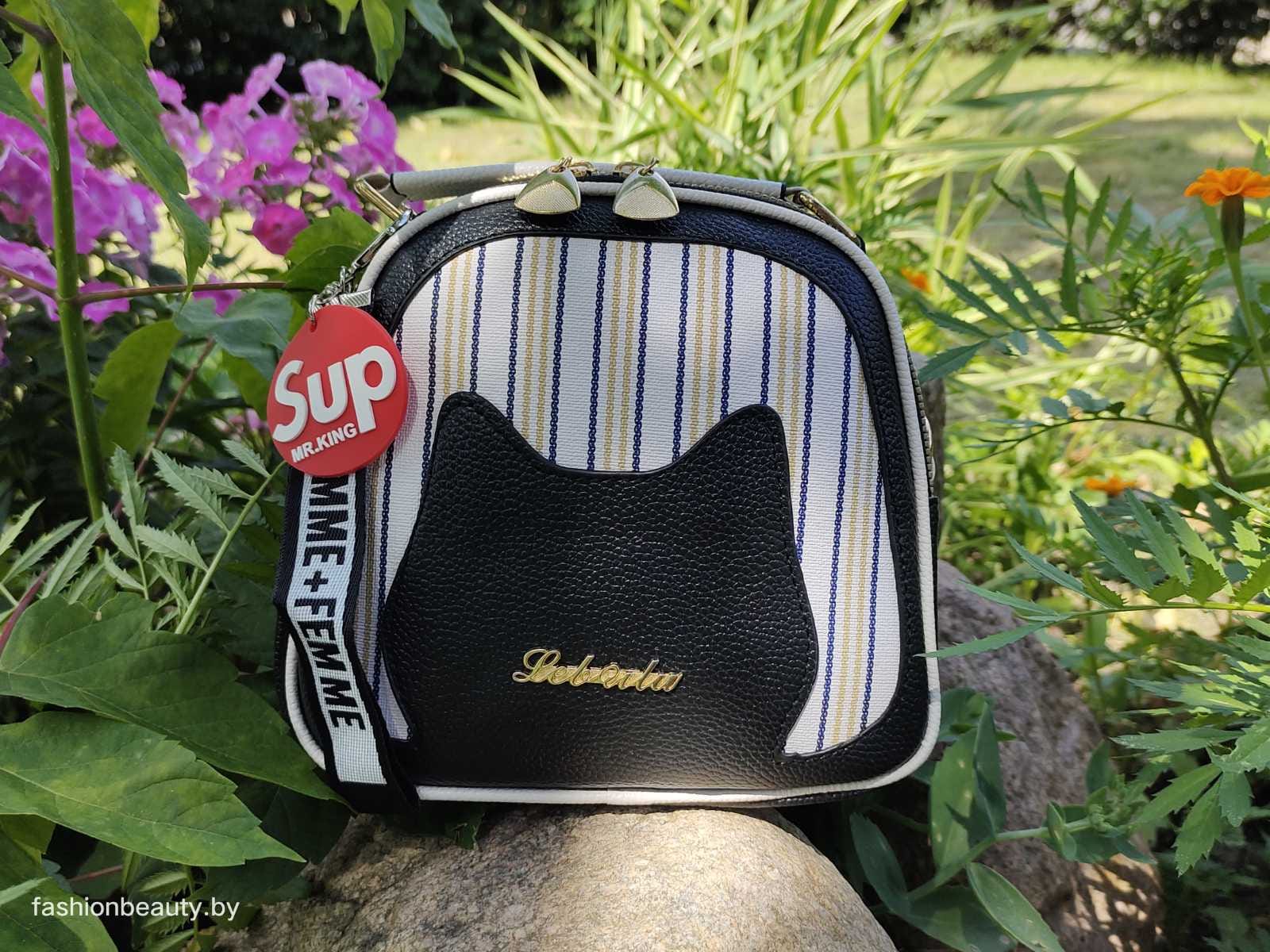 Сумка женская модель 442 KITTY (черный/белый 1)