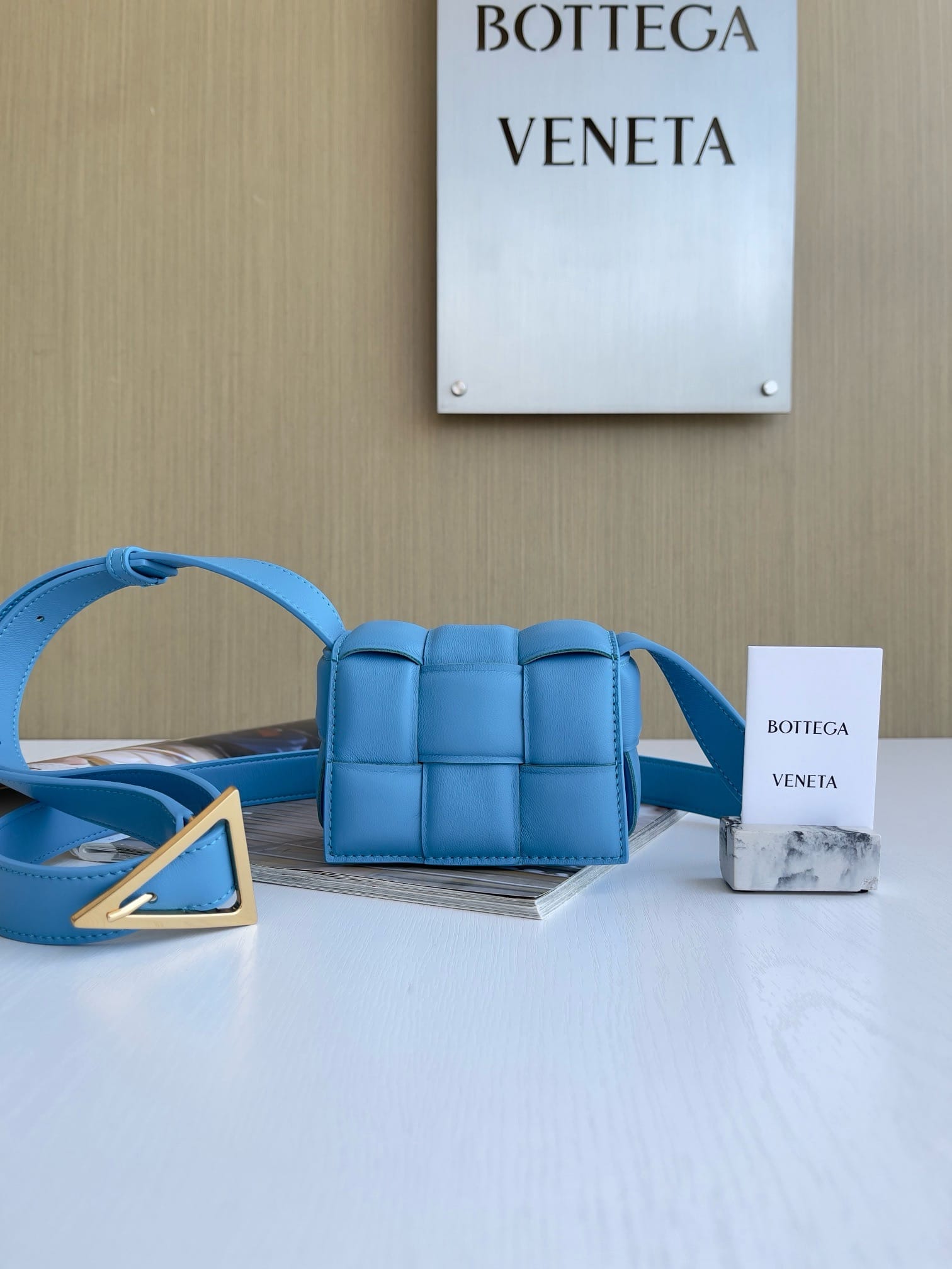 Padded mini cassette Bottega Veneta 716648