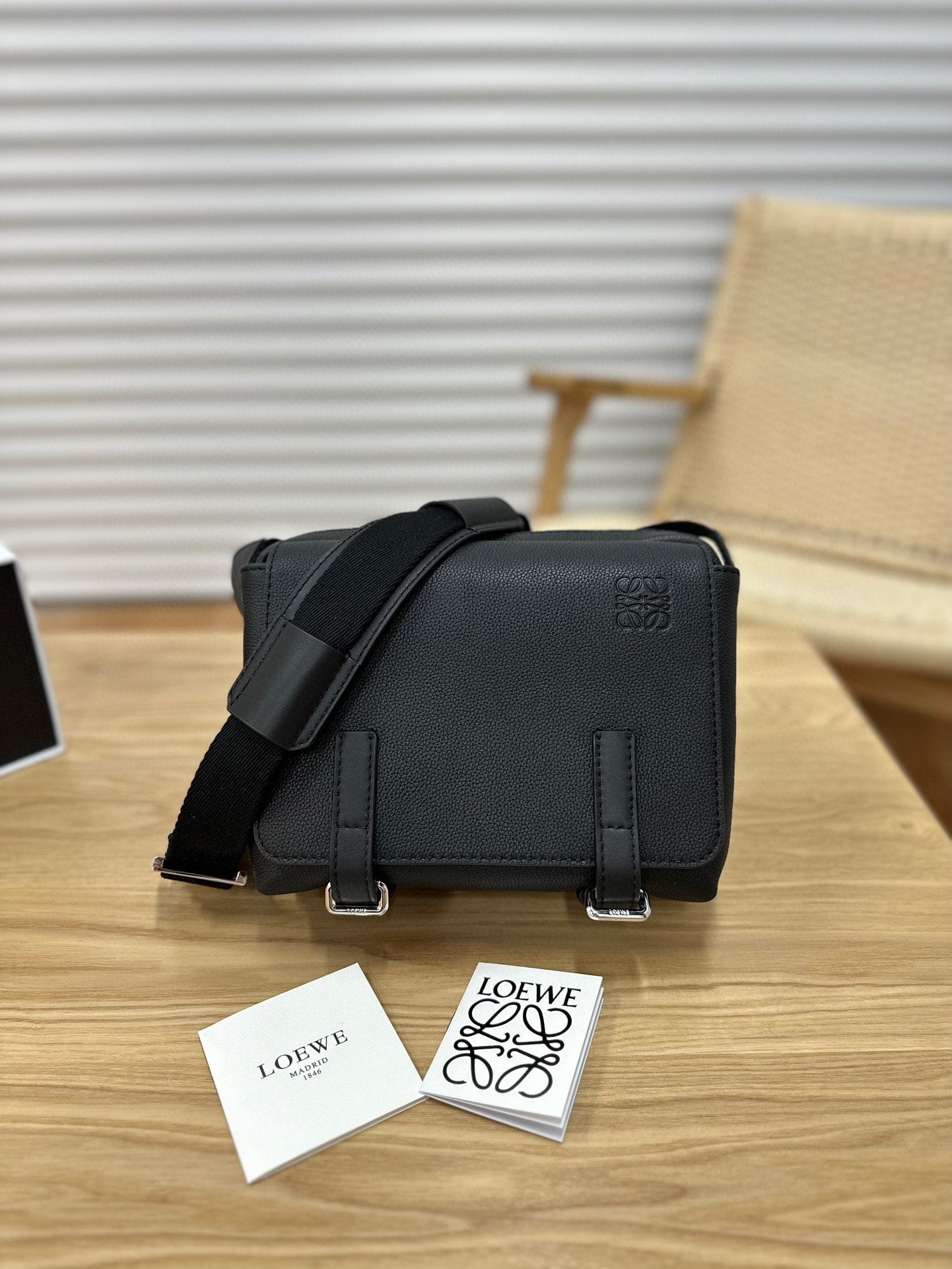 Military Messenger Black Loewe 9012.6