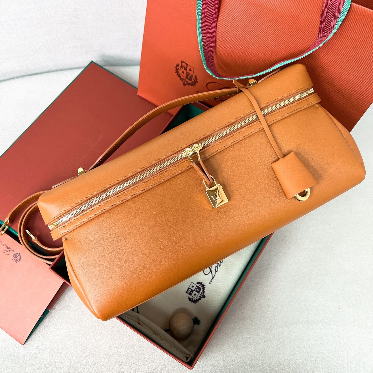 Extra Softy Bag L33 - карамельный - зернистая телячья кожа Loro Piana Extra Softy Bag L33