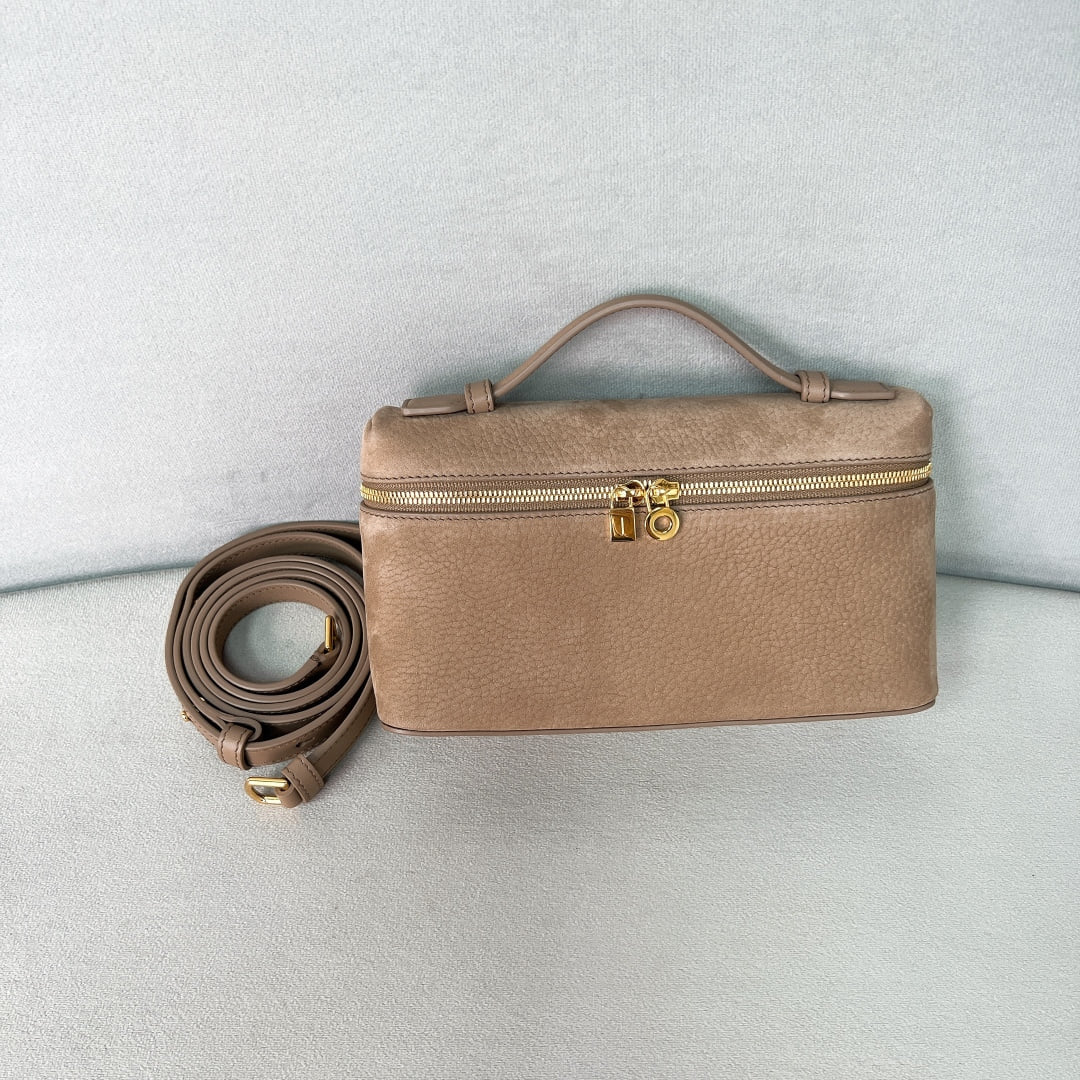 Extra Pocket L19 - желтый, серебристая фурнитура - замша - 99CA22 Loro Piana Extra Pocket L19