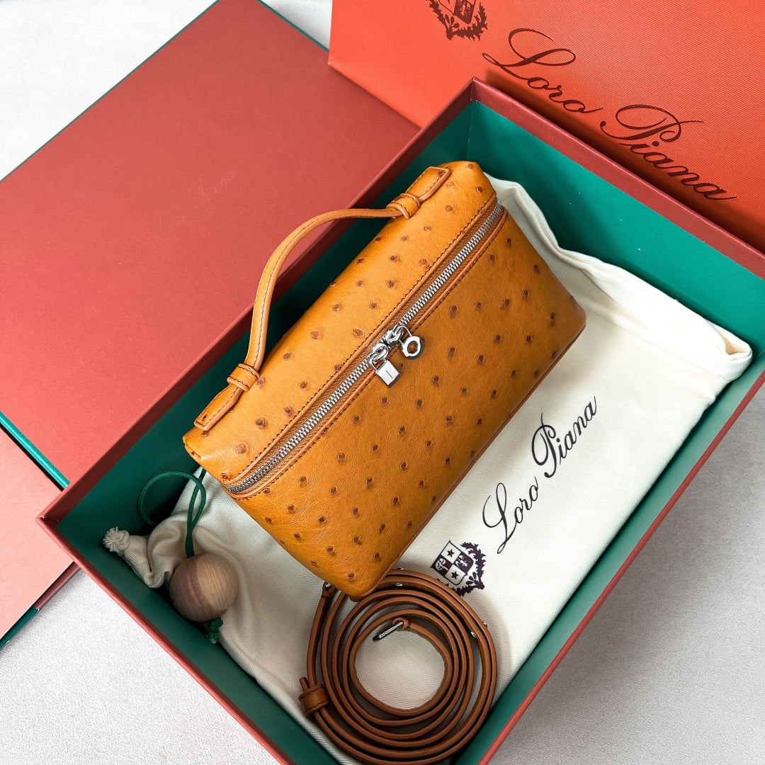 Extra Pocket L19 - страусиная кожа - 105D87 Loro Piana Extra Pocket L19