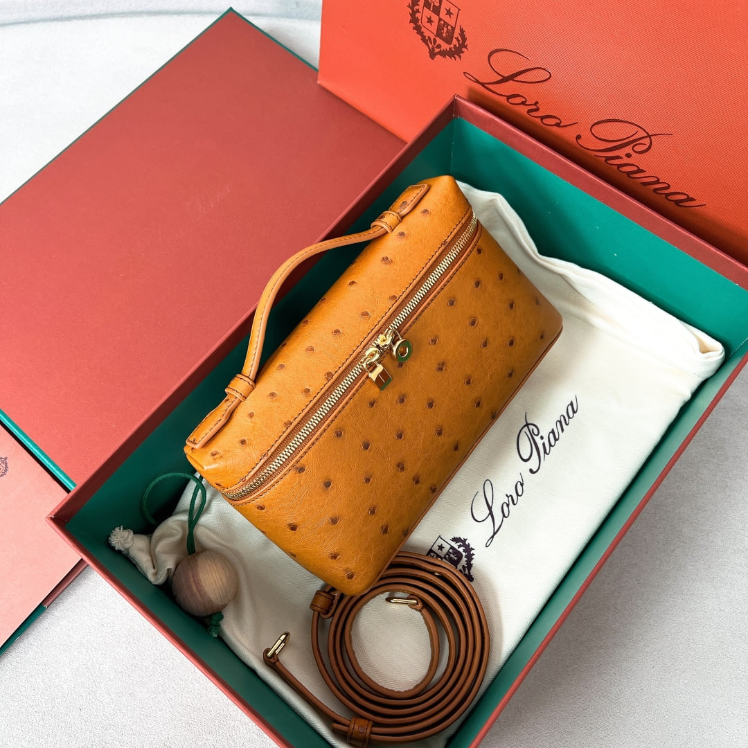Extra Pocket L19 - страусиная кожа - D50797 Loro Piana Extra Pocket L19