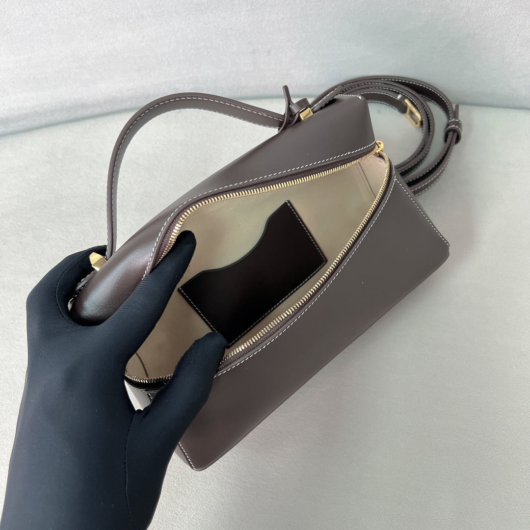 Extra Bag L23 - шоколадный - замша Loro Piana Extra Bag L23