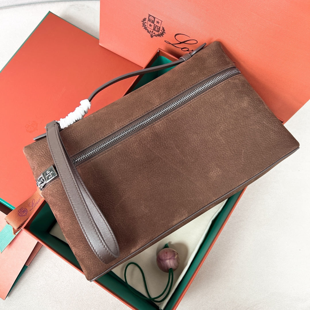 Extra Pouch - замша - 8117E1 Loro Piana Extra Pouch