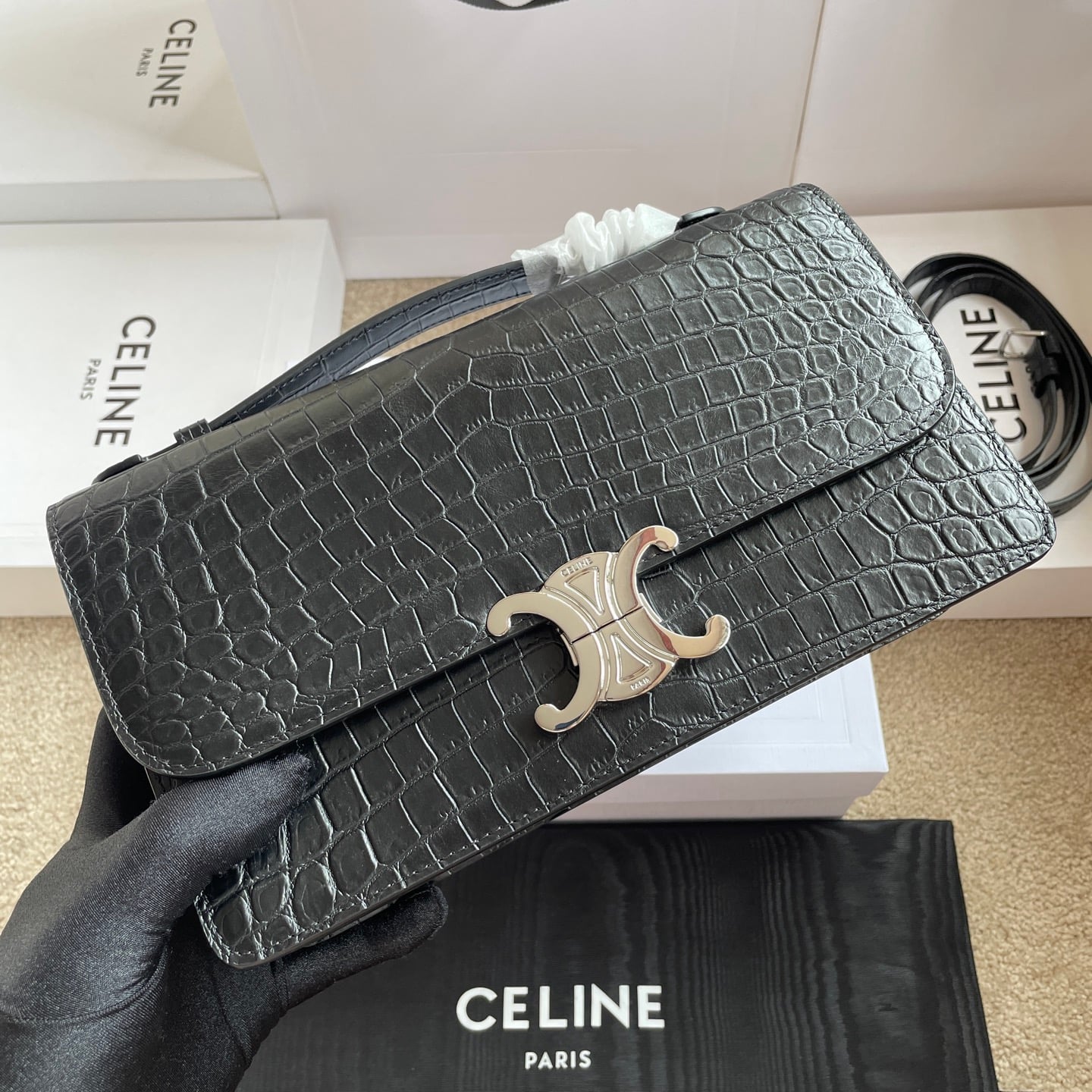 Triomphe Folio - L102U3705 - B28A5E Celine L102U3705