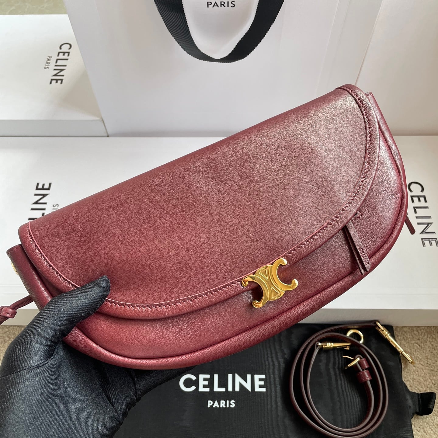 Soft Triomphe Halfmoon - 103778 - 9FC1A2 Celine 103778