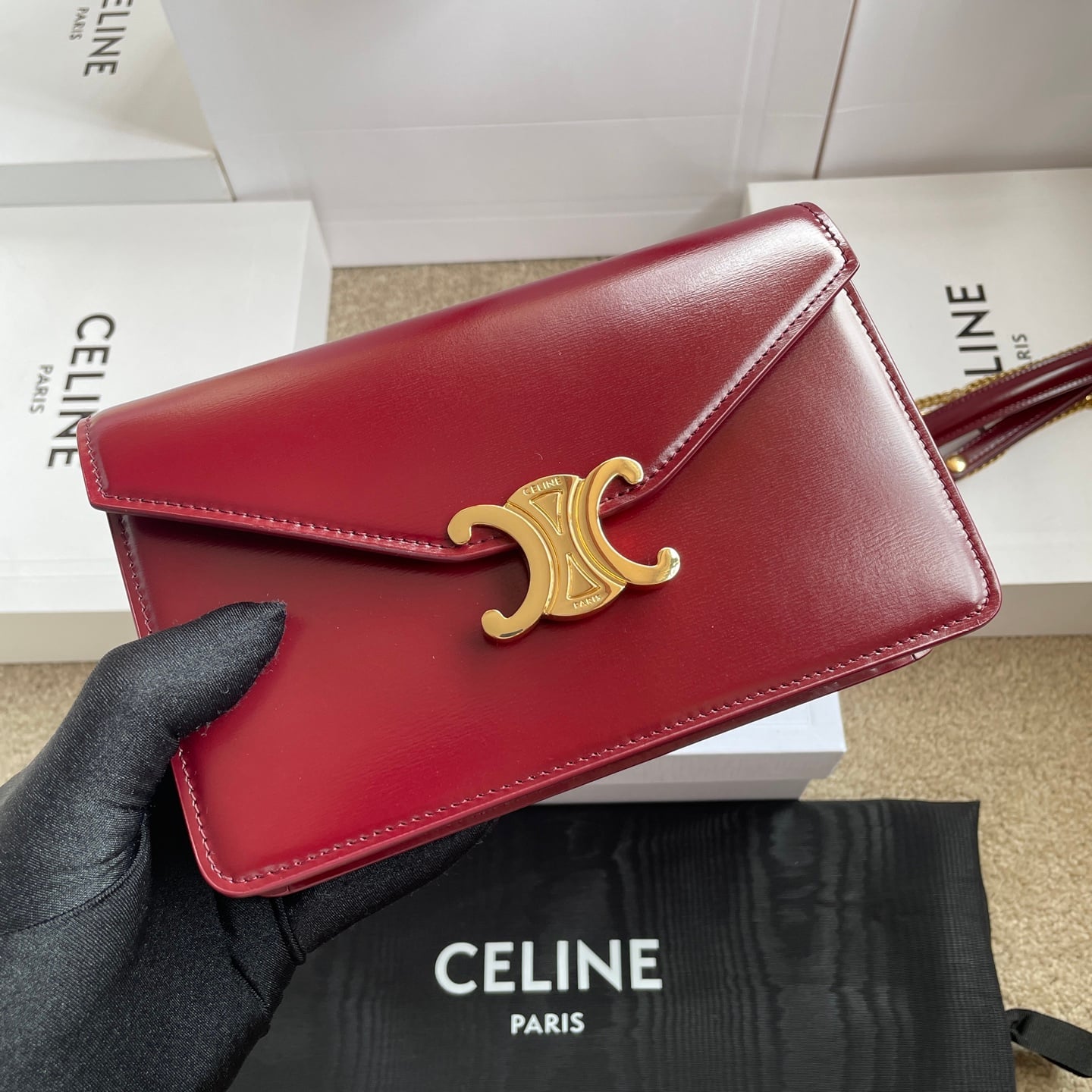 Cuir Triomphe WOC - 10J733 - D7CB50 Celine 10J733