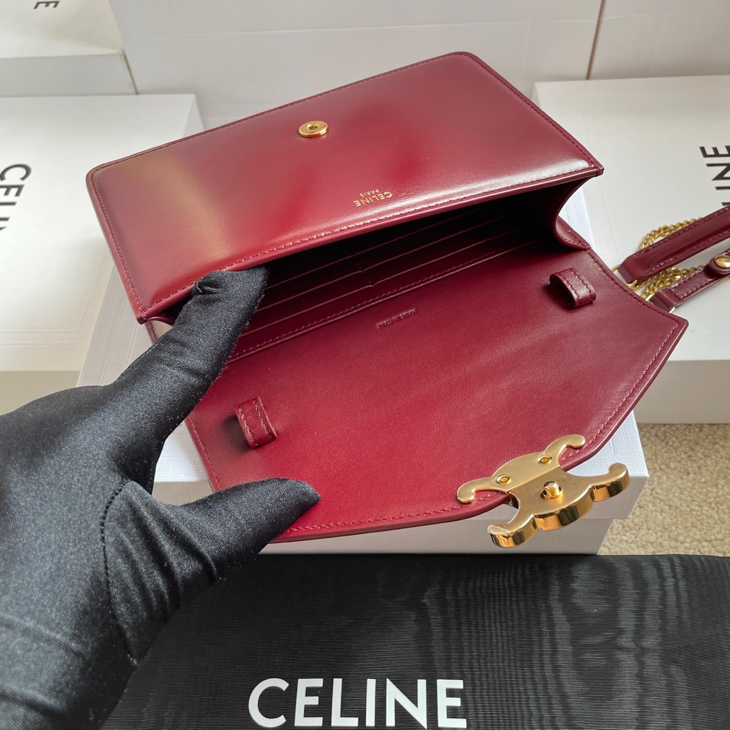 Cuir Triomphe WOC - 10J733 - D7CB50 Celine 10J733