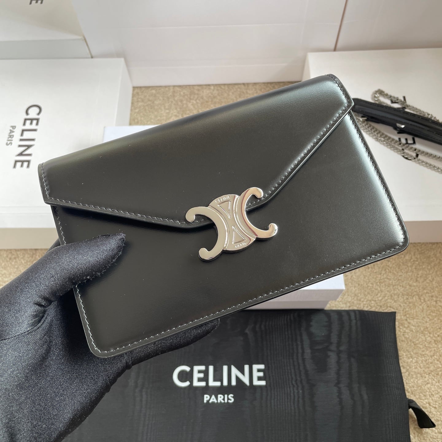 Cuir Triomphe WOC - 10J733 - 533FAA Celine 10J733